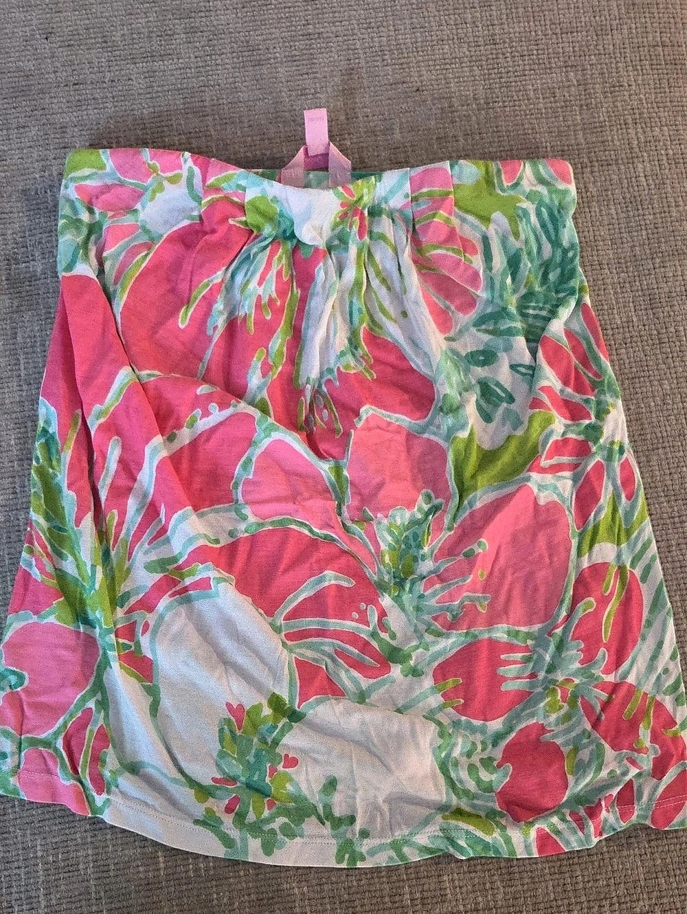 Lilly Pulitzer Floral Mini Tube Top in Pink & Green Size Small